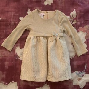 Toddler Girl Bonnie Jean Metallic Sweater Dress